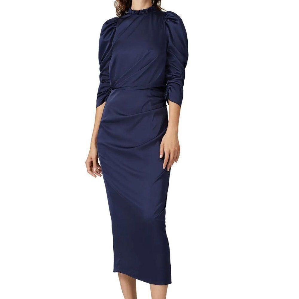 Keepsake Own It Midi Dress in blue size small